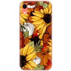 Чохол для iPhone Xr MixCase осінь гарбузи і соняшники
