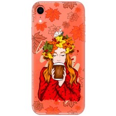 Чохол для iPhone Xr MixCase осінь дівчина з віночком