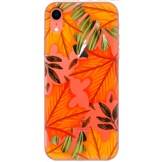 Чохол для iPhone Xr MixCase осінь жовто-червоне листя клену