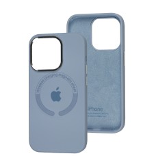 Чохол для iPhone 14 Pro Metal Camera MagSafe Silicone lilac