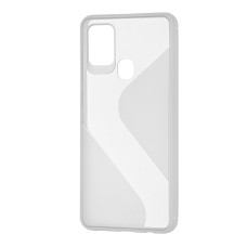 Чохол для Samsung Galaxy A21s (A217) силікон хвиля прозорий