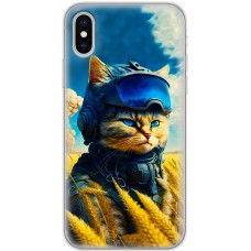 Чохол для iPhone X / Xs MixCase патріотичні котик