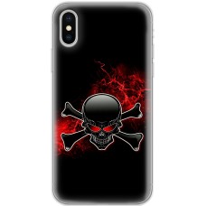 Чохол для iPhone X / Xs MixCase патріотичні череп та кістки