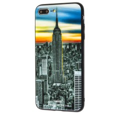 Чохол White Knight для iPhone 7 Plus / 8 Plus Pictures glass америка