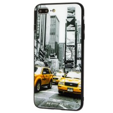 Чохол White Knight для iPhone 7 Plus / 8 Plus Pictures glass таксі