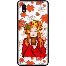 Чохол для Samsung Galaxy A01 Core (A013) MixCase осінь дівчина з віночком