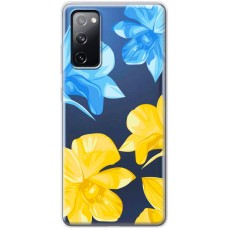 Чохол для Samsung Galaxy S20 FE (G780)  MixCase патріотичні синьо-жовті квіти