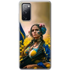 Чохол для Samsung Galaxy S20 FE (G780)  MixCase патріотичні ніжна Українка