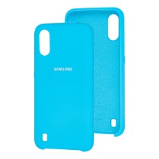 Чохол для Samsung Galaxy A01 (A015) Silky Soft Touch світло-блакитний