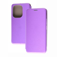 Чохол книжка Premium для Xiaomi Redmi Note 13 Pro 4G / Poco M6 Pro 4G бузковий