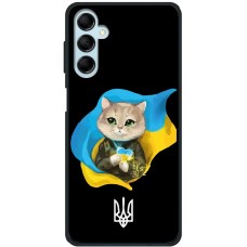 Чохол для Samsung Galaxy M14 (M146) MixCase патріотичні котик зелені очі
