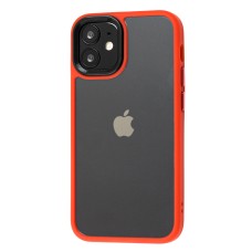 Чохол для iPhone 12 mini Metal Buttons червоний
