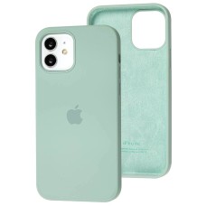 Чохол для iP 12 / 12 Pro Square Full silicone бірюзовий / turquoise