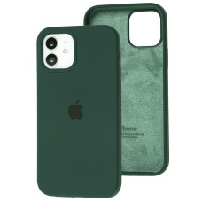 Чохол для iPhone 12/12 Pro Square Full silicone forest green