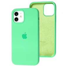 Чохол для iPhone 12/12 Pro Square Full silicone зелений / spearmint