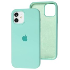 Чохол для iPhone 12/12 Pro Square Full silicone бірюзовий / ice blue