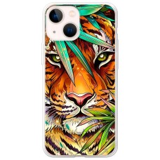 Чохол для iPhone 13 MixCase звірі тигр у листі