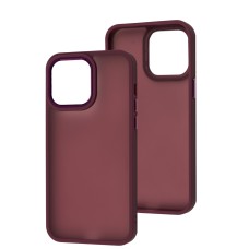 Чохол для iPhone 14 Pro Max Metal Bezel фуксія