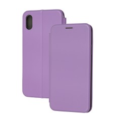 Чохол книжка Premium для iPhone Xr світло-бузковий