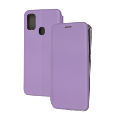 Чохол книжка Premium для Samsung Galaxy M21/M30s світло-бузковий