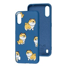 Чохол для Samsung Galaxy A01 (A015) Wave Fancy corgi / dark blue
