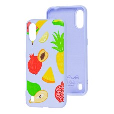 Чохол для Samsung Galaxy A01 (A015) Wave Fancy summer fruits/light purple