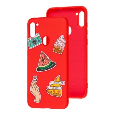 Чохол для Samsung Galaxy A11/M11 Wave Fancy color style watermelon/red