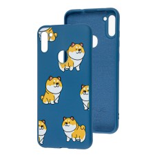 Чохол для Samsung Galaxy A11/M11 Wave Fancy corgi/dark blue