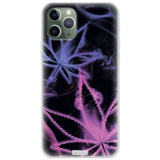 Чохол для iPhone 11 Pro MixCase трава листя на чорному