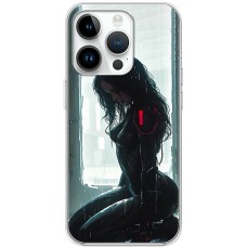 Чохол з аніме для iPhone 13 Pro MixCase дівчина чорне волосся