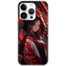 Чохол з аніме для iPhone 13 Pro MixCase дівчина в червоному