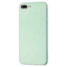 Чохол для iPhone 7 Plus / 8 Plus glass LV бірюзовий
