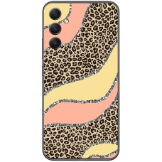 Чохол для Samsung Galaxy A35 (A356)  MixCase Леопард жовто-рожевий