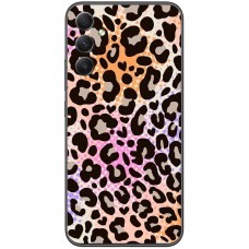 Чохол для Samsung Galaxy A35 (A356)  MixCase Леопард рожево-оранжевий