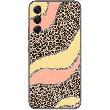 Чохол для Samsung Galaxy A55 (A556) MixCase Леопард жовто-рожевий