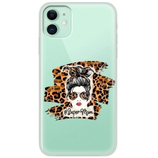 Чохол для iPhone 11 MixCase Леопард super mom