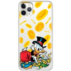Чохол для iPhone 11 Pro Max MixCase гроші качка із золотом