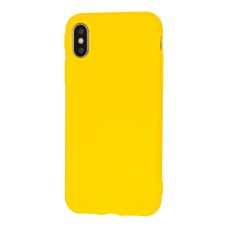 Чохол для iPhone X / Xs Matte жовтий