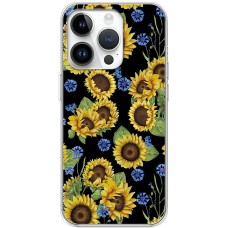 Чохол для iPhone 15 Pro MixCase квіти соняшники