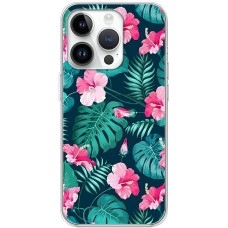 Чохол для iPhone 15 Pro MixCase квіти тропічні