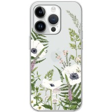 Чохол для iPhone 15 Pro Mixcase квіти білі квіти лісові трави
