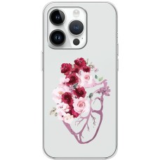 Чохол для iPhone 15 Pro Mixcase квіти серце поросло квітами
