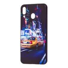 Чохол для Samsung Galaxy M20 (M205) glass new "Нью Йорк"