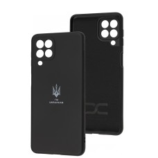 Чохол для Samsung Galaxy M53 (M536) Silicone Full Тризуб чорний