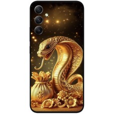 Чохол для Samsung Galaxy A15 (A155) MixCase Новий рік 2025 золотиста змія