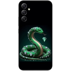 Чохол для Samsung Galaxy A15 (A155) MixCase Новий рік 2025 змія з діамантами