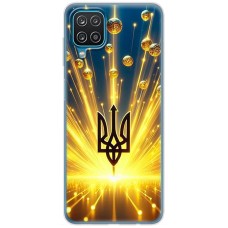 Чохол для Samsung Galaxy A12 / M12 MixCase патріотичні Тризуб у золоті