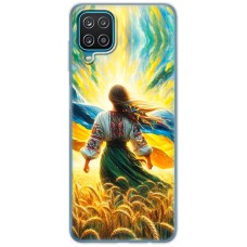 Чохол для Samsung Galaxy A12 / M12 MixCase патріотичні дівчина в полі