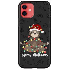 Чохол для iPhone 12 mini MixCase Новий рік Merry Slothmas