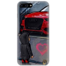 Чохол для iPhone 7 Plus / 8 Plus MixCase машини неон Audi 